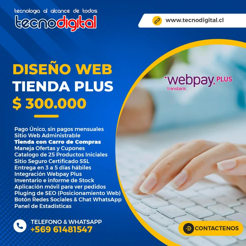 Diseño Web Tienda Plus